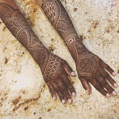 Full Hand Mehndi Design